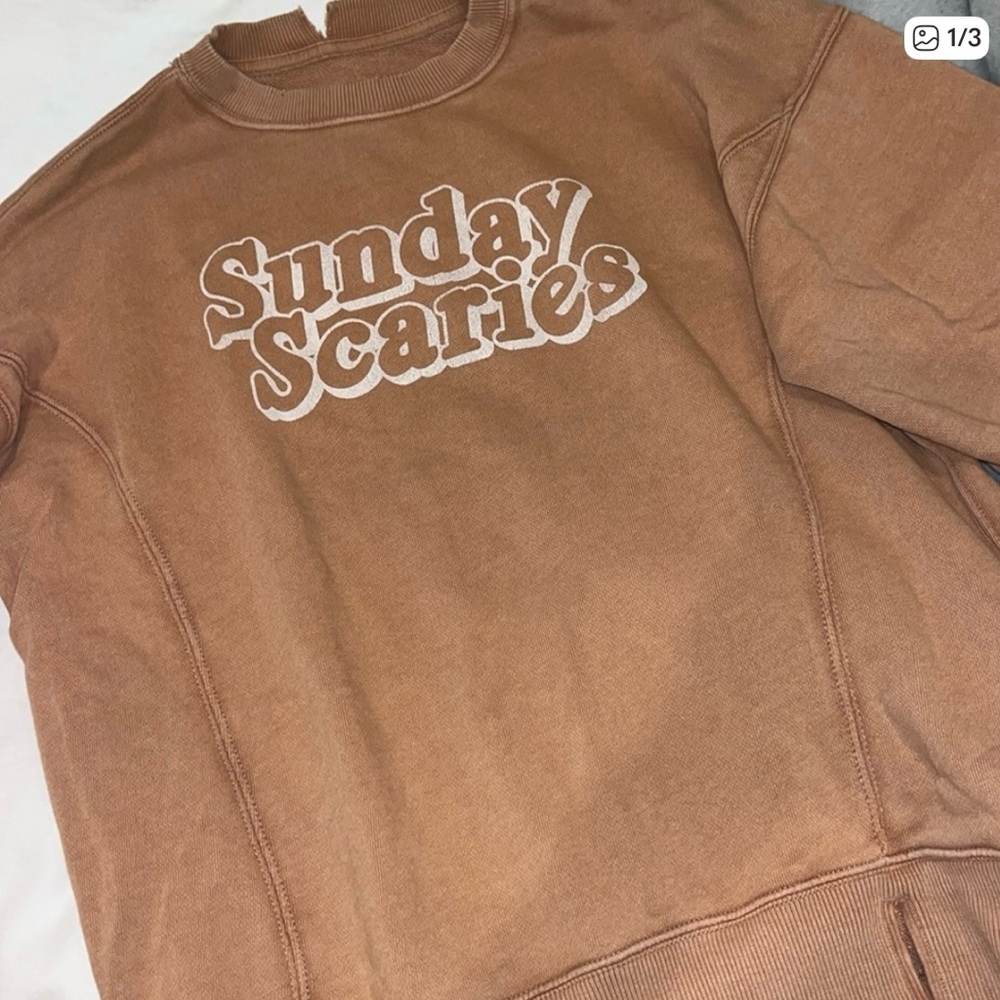 Aerie Tan 'Sunday Scaries' Sweatshirt